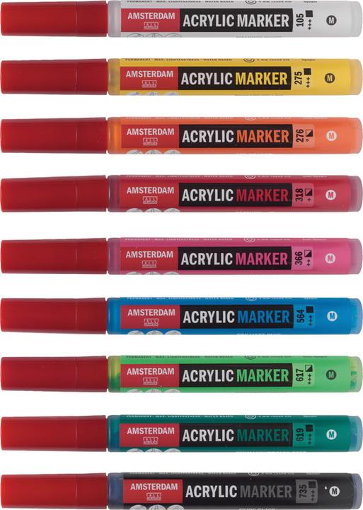 Actual product image Amsterdam Marker carmine red (Crimson, 4 mm, 1 x)