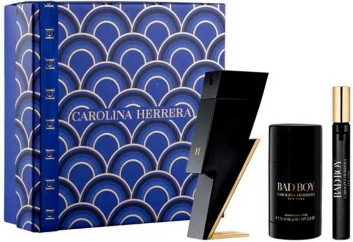 Actual product image Carolina Herrera BAD BOY LOT 3 pieces (Eau de toilette, 100 ml)