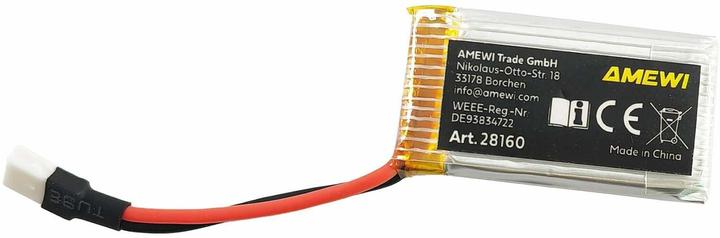 Produktbild Amewi LiPo Akku 1S 3,7V 300mAh 25C JST-Molex (3.70 V, 300 mAh)