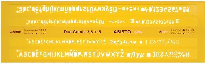 Actual product image Aristo AR5305, Plastic letter/number/character template (24.50 cm)