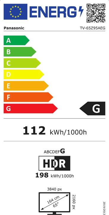 Energie-Label Panasonic TV-65Z95AEG (65", OLED, 4K)