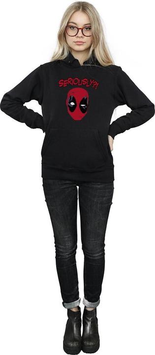 Actual product image Womens/Ladies Deadpool Seriously Hoodie (XXL)