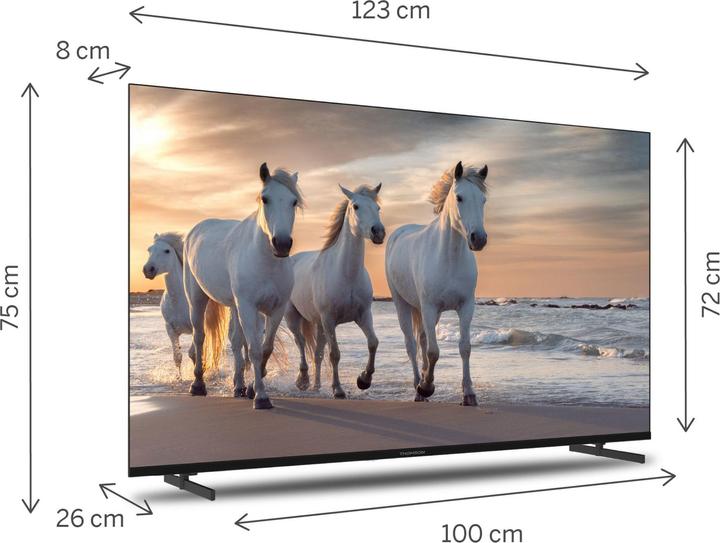 Actual product image Thomson 55UA5S13 TV 139.7 cm (55') 4K Ultra HD Smart TV Wi-Fi Black (55", LED, 4K)
