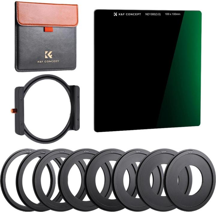 Image du produit K&F Concept Kit de filtres Concept Square : Houder ND1000 (2 mm, Filtre gris neutre, 20000 mm)