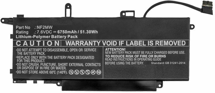 Produktbild CoreParts Laptop Battery for Dell (6750 mAh)
