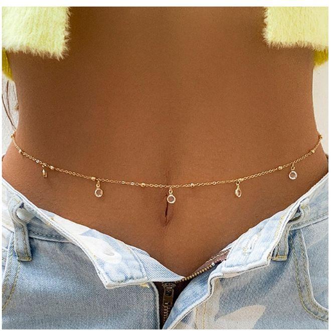 MU Style Belly Series Bauchkette (Metall, 70 - 90 cm)