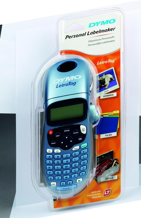 Produktbild Dymo Hand-Beschriftungsgerät "LetraTag PLUS", inkl. 1 Papierband in weiss & 1 Plastikband transparent