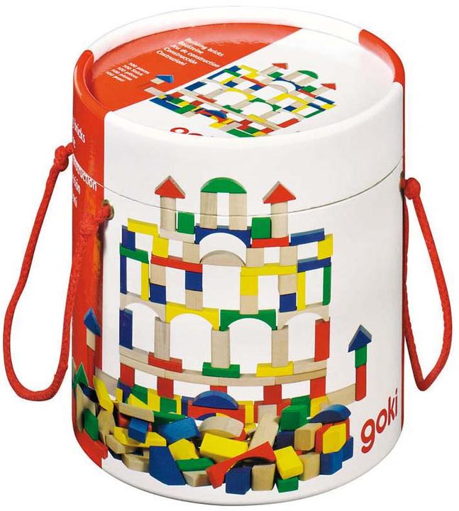 Goki Holzbausteine in Ton-Farbe