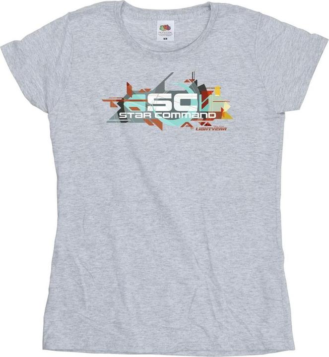 Actual product image Disney Womens/Ladies Lightyear Star Command Graphic Title Cotton T-Shirt (XXL)