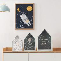 Image du produit Home Deco Kids boite gigogne maison garcon x3