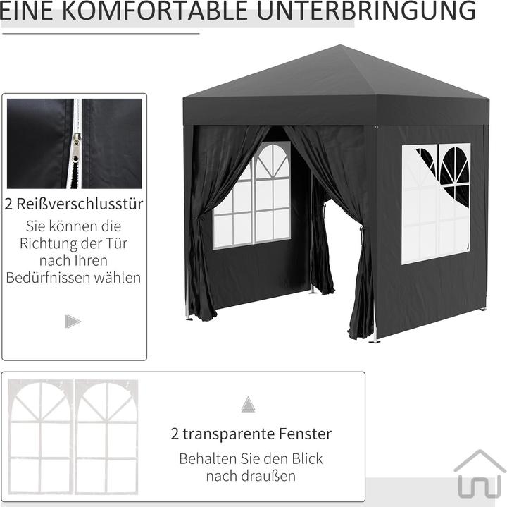 Actual product image Outsunny Folding pavilion (200 cm, 200 cm)