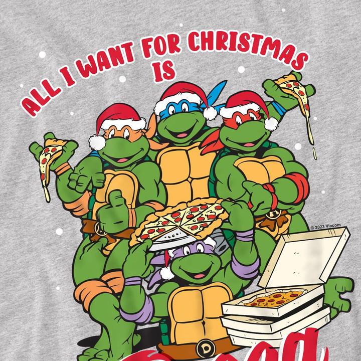 Immagine prodotto Teenage Mutant NT Maglietta Natale Pizza Uomo (5XL)