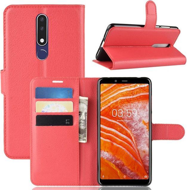 Produktbild MU Classic Litchi Leder Bookcover Series (Nokia 3.1 Plus)