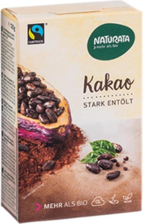 Produktbild Naturata Kakaopulver stark entölt 10-12% Bio (125 g)