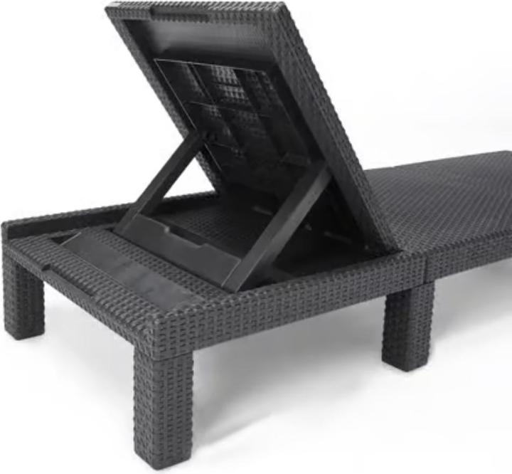 Produktbild Allibert Sonnenliege Daytona anthrazit - Rattanoptik (195 cm)