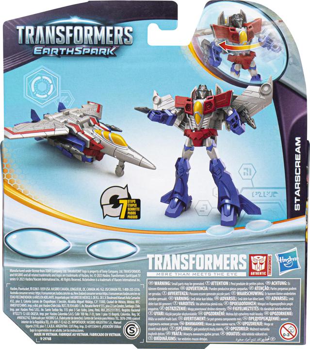 Produktbild Hasbro Transformers Spielzeug EarthSpark Warrior-Klasse Starscream Action-Figur, Roboterspielzeug für Kinde