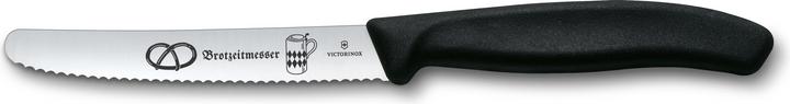 Actual product image Victorinox Paring knife Swiss Classic Bavarian Brotzeit silver, black smooth, blade: 11.0 cm (11 cm)