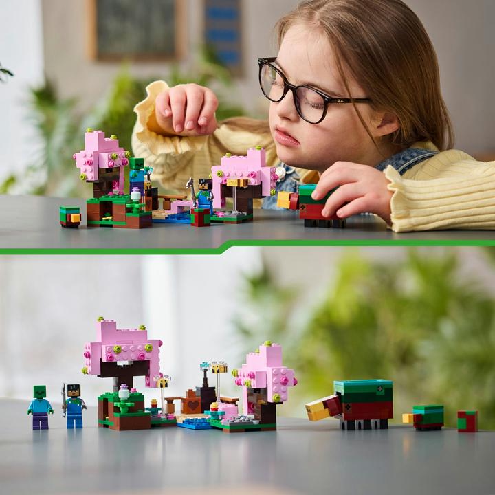 Actual product image LEGO The cherry blossom garden (21260, LEGO Minecraft)