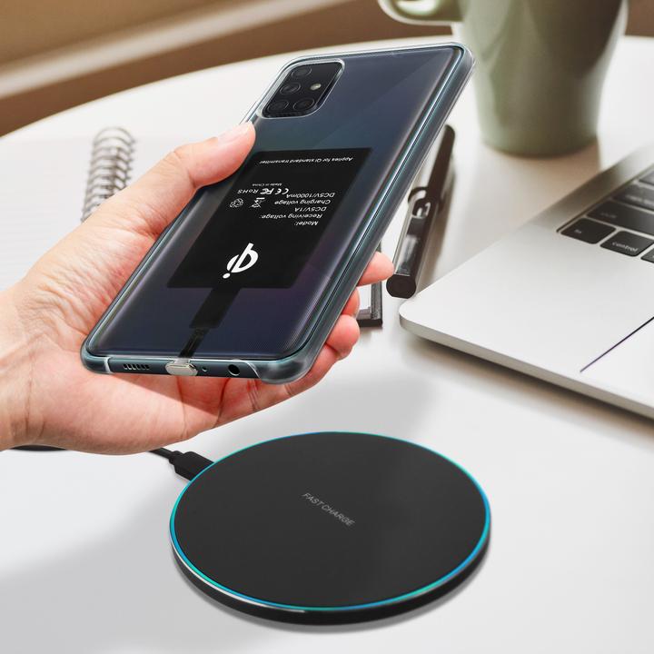 Actual product image Avizar QI charger + USB-C QI charging receiver (5 W)