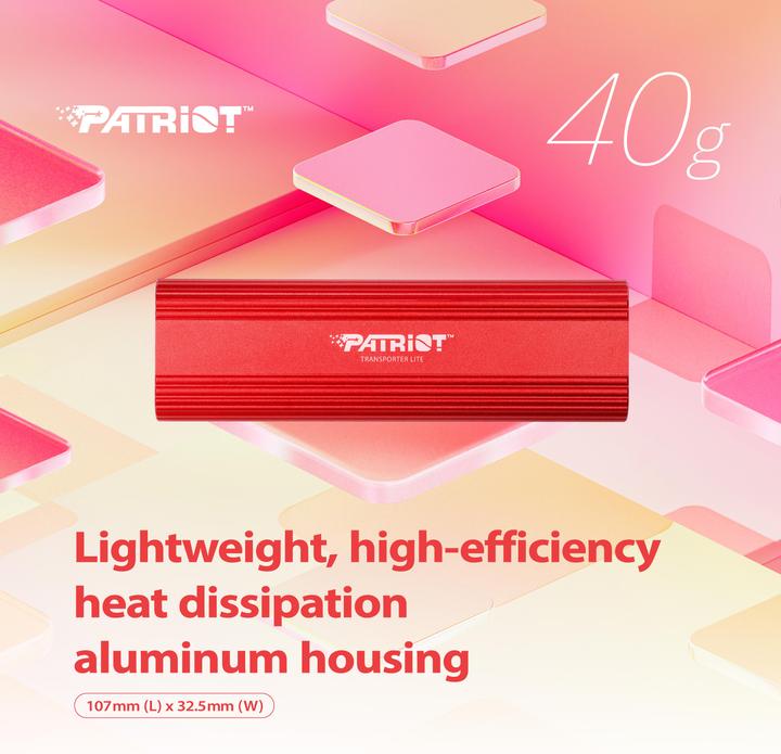 Actual product image Patriot SSD 2TB 1.0/1.0 Transporter Lite Portable USB rd PAT (2000 GB)