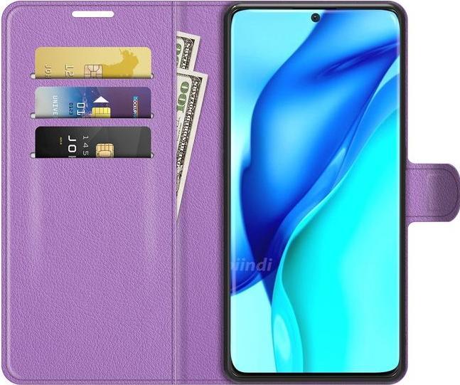 Actual product image MU Classic Litchi Leather Bookcover Series (Huawei P50 Pro)