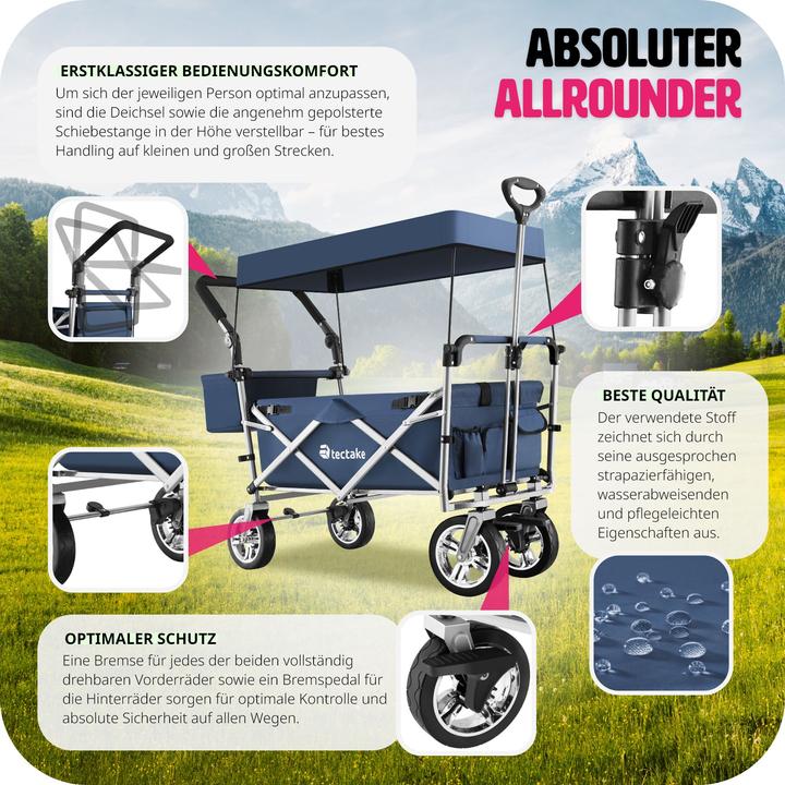 Produktbild tectake Faltbarer Bollerwagen Nico