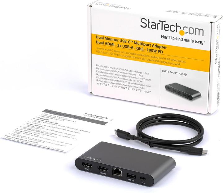 Image du produit StarTech DK30C2HAGPD (USB-C, 4 Ports)