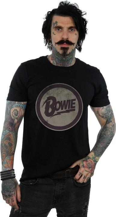 Immagine prodotto David Bowie Circle Logo Maglietta Uomo (3XL)