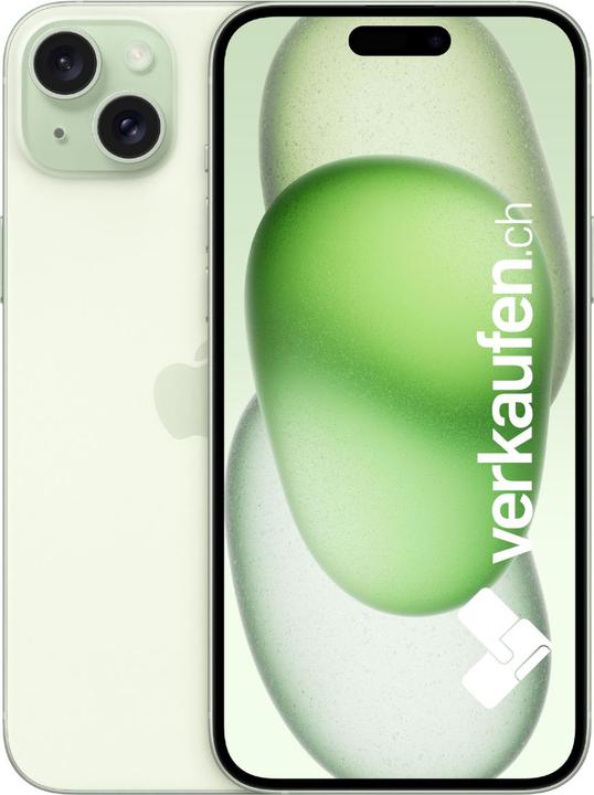 Produktbild verkaufen.ch iPhone 15 Plus (128 GB, Green, 6.70", 48 Mpx, SIM + eSIM, A / Wie neu)