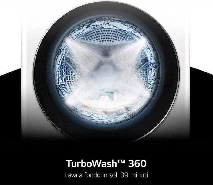 Produktbild LG F4R9009TPWC 9kg Waschmaschine Klasse A -40% AI DD mit Dampf (9 kg, Links)