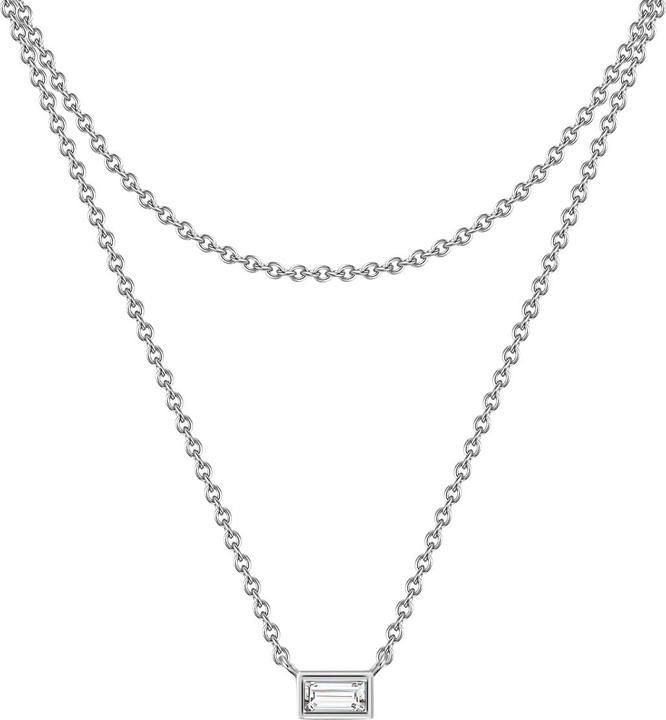 Produktbild Glanzstücke München Damen Sterling Silber Zirkonia silber 42,0/36,0 cm Basiskette + 5,0 cm Verläng - 29910 (Sterling Silber)