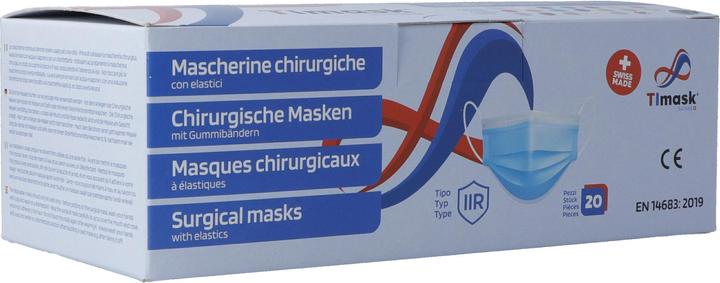 Actual product image Timask Disposable medical mask type IIR camouflage colour (Protection class I, 20 x)