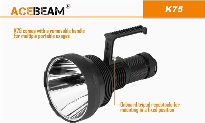 Produktbild AceBeam K75 LED Thrower Suchscheinwerfer 6300 Lumen (25 cm, 6300 lm)