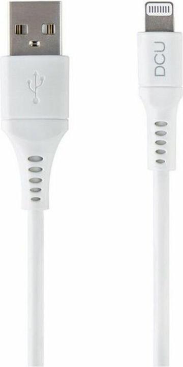 Actual product image DCU Tecnologic IPHONE USB-MFI 5/6/7/8/X/XR/XS PVC - WHITE 1M (1 m)