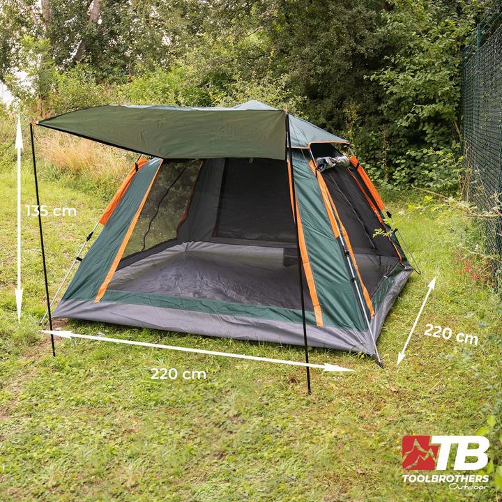 Image du produit Tool Brothers Tente de camping (Tente igloo, 5 kg, 4 personnes)