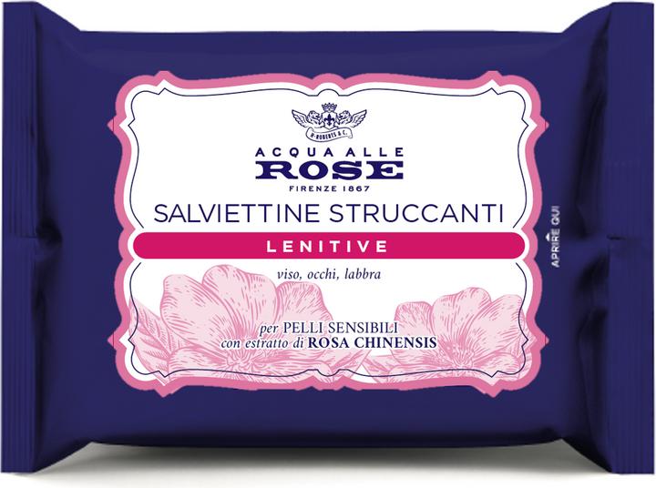 Acqua alle rose Sensitive Face Cleansing Wipes 20 pcs (Cleaning cloths, 498.67 ml)