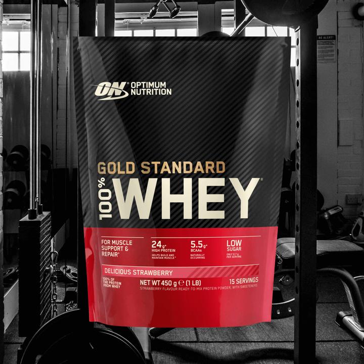 Produktbild Optimum Nutrition 100% Whey Gold Standard (Erdbeer, 1 Stk., 450 g)