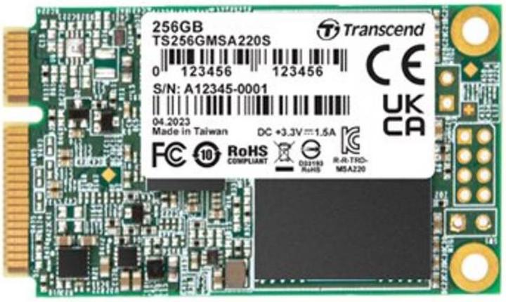 Produktbild Transcend SSD 128GB MSA220S mSATA 3D NAND, SATA3 (128 GB, mSATA)