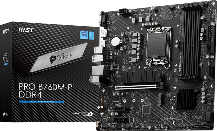 MSI PRO B760M-P DDR4 (LGA 1700, Intel B760, mATX)