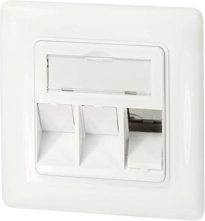 Actual product image LogiLink Flush-mounted box for Keystone modules, 3-fold, pure white
