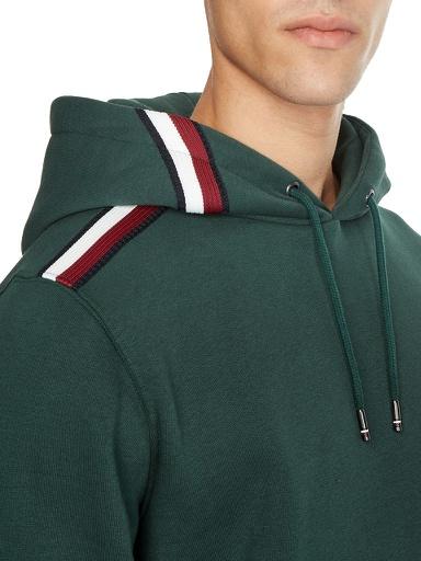 Immagine prodotto Tommy Hilfiger Felpa con cappuccio Global Stripe per uomo (XL)