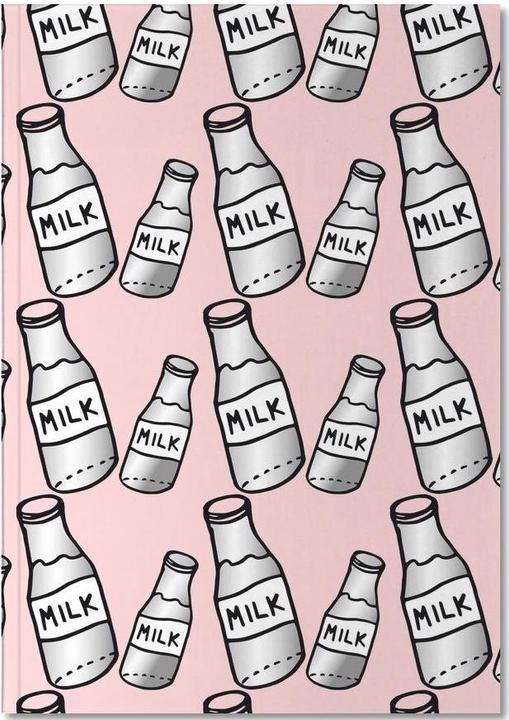 Immagine prodotto Juniqe Latte rosa pastello - Cibo e bevande (A4, Punteggiato, Copertina rigida)