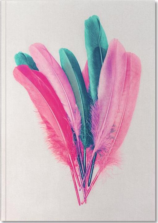 Actual product image Juniqe Feather Bouquet - Feathers (A4, Lined, Hardcover)