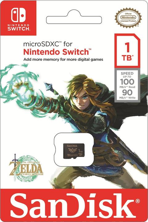 Produktbild SanDisk Nintendo Switch Card (1000 GB, microSDXC, U3, UHS-I)