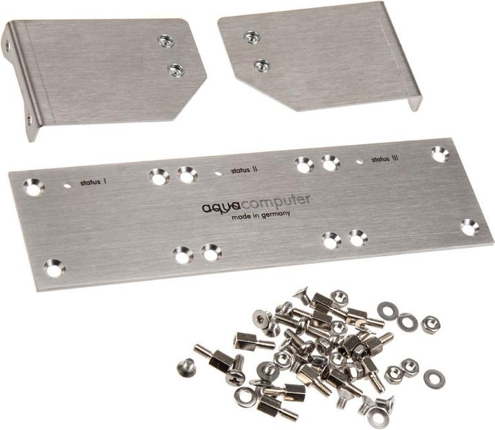 Aqua Computer Panel for poweradjust 2 USB, brushed stainless steel