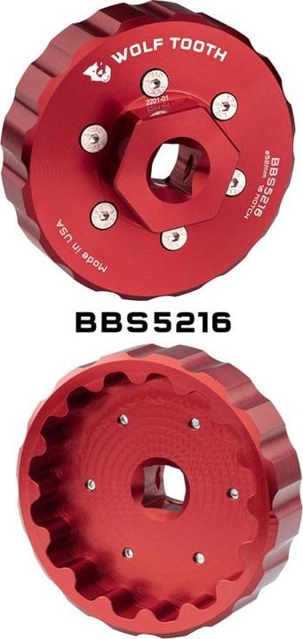 Actual product image Wolf Tooth Bottom bracket nut BBS5216, 16mm nut