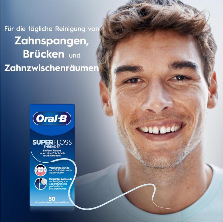 Produktbild Oral-B Threader Zahnseide 50 Fäden Zahnseide