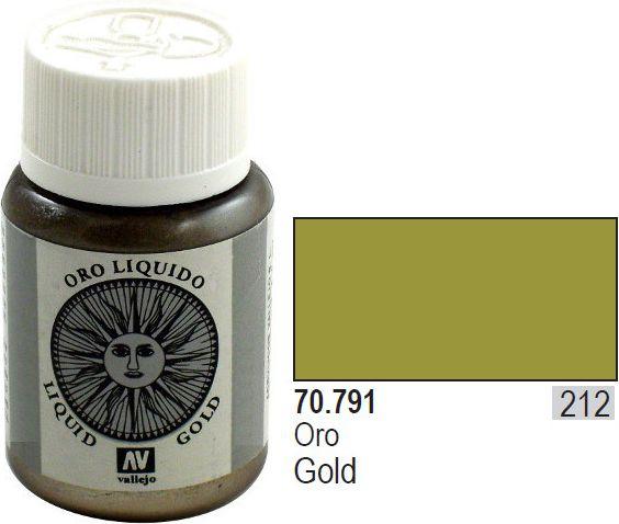 Image du produit Vallejo Or liquide - Gold (70.791)