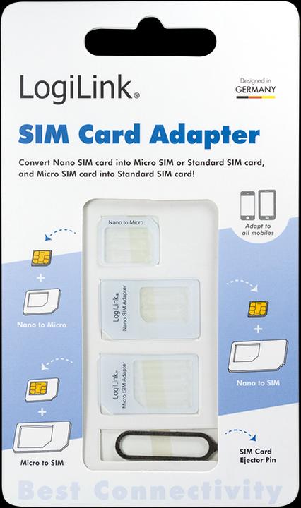 Actual product image LogiLink SIM card adapter set