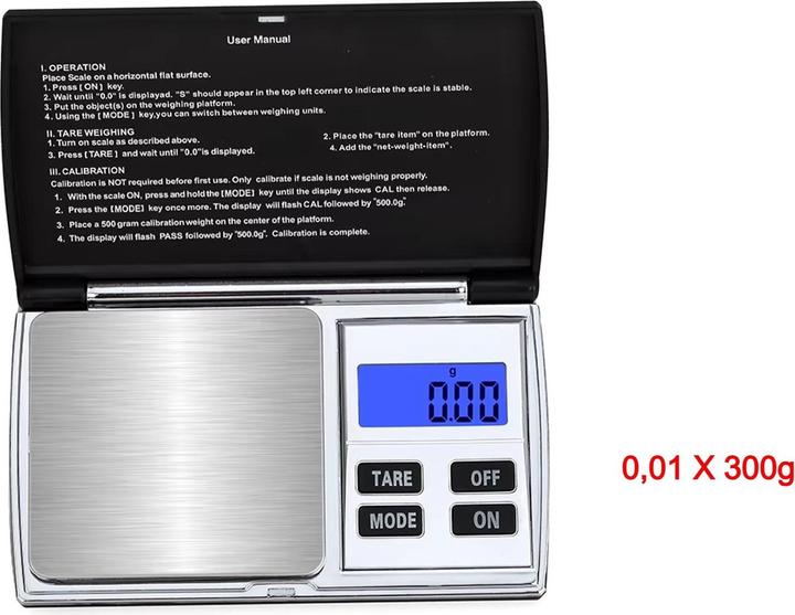 Actual product image Swissdetector Mini Scale - high quality precision 0.01G X 300g